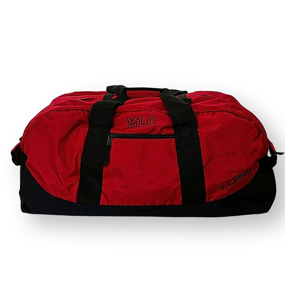 L.L. Bean Adventure Duffle Bag - Extra Large (Approx. 30") - Red & Black